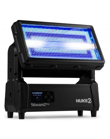 Louer Stroboscope LED motorisé Nuke 2, IP65, 960W blanc froid + 864 LED RGB Marseille Aubagne Aix en Provence Gémenos la Bouilla