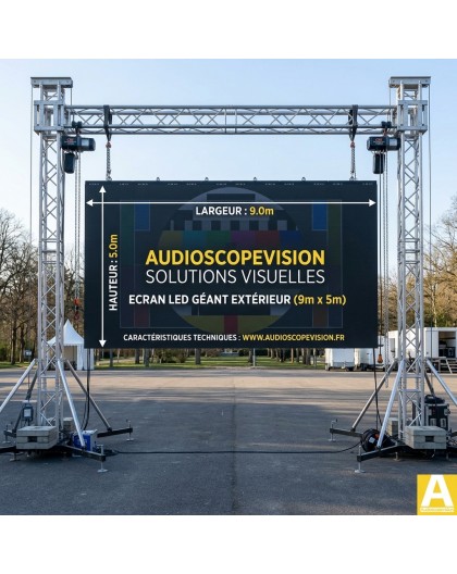 Location grand ecran led, plein jour, extérieur, mur led, écran géant, outdoor, aix en provence, 13080
